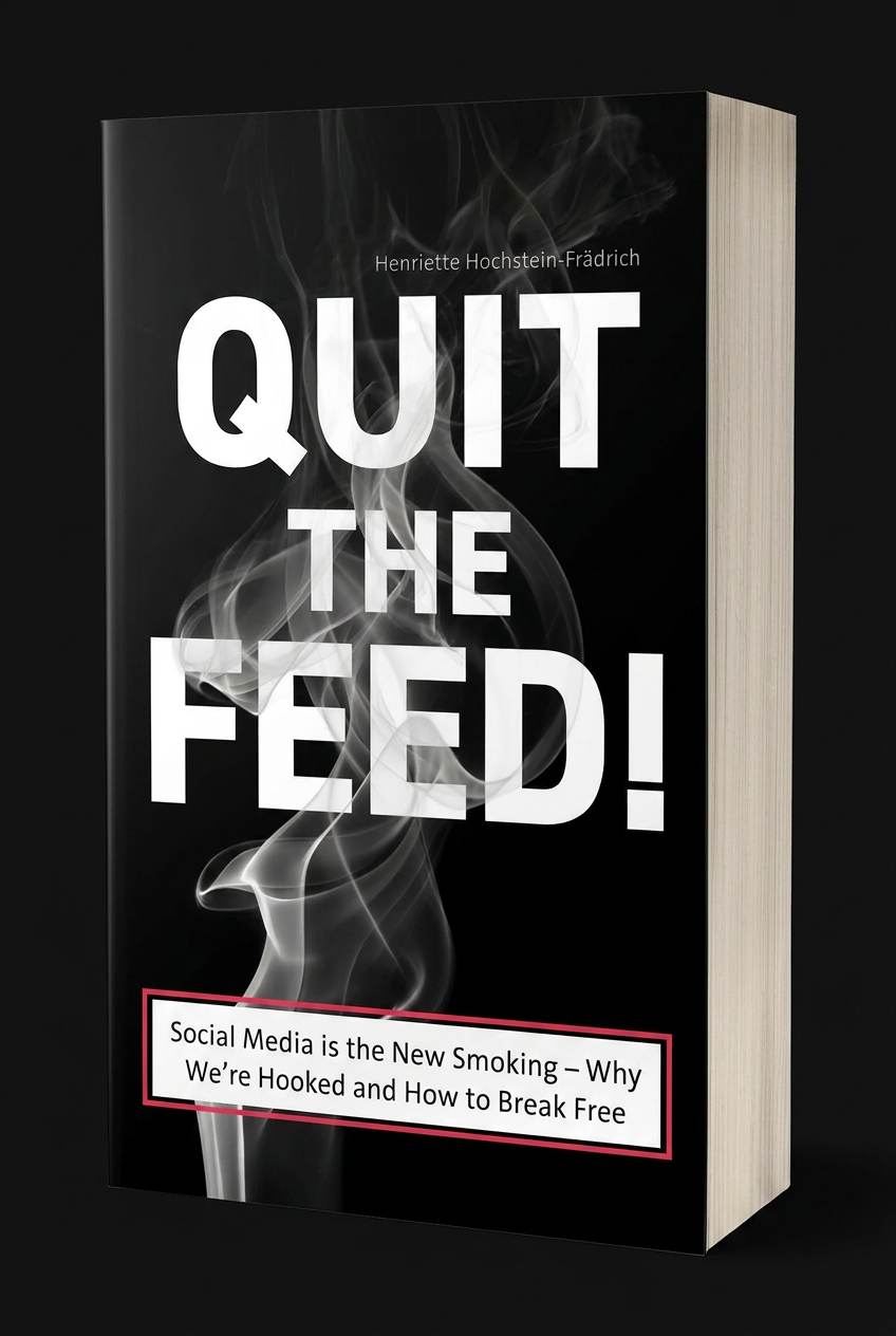 Quit the Feed book by Henriette Hochstein-Frädrich — 3D paperback mockup